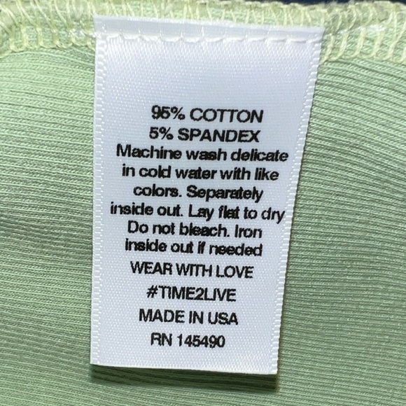 ELECTRIC & ROSE - Sinclair Stretch Ribbed Tank in Green - Picture 7 of 7